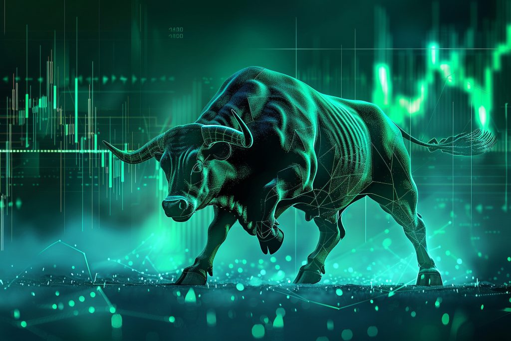 Top 5 Nifty50 Gainers & Losers Today – January 17, 2025 2 3d rendering financial neon bull 1